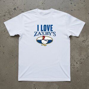 I Love Zaxby’s Graphic T-Shirt | Funny Food Lover Tee | Casual Unisex White